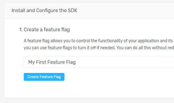Create First Feature Flag.
